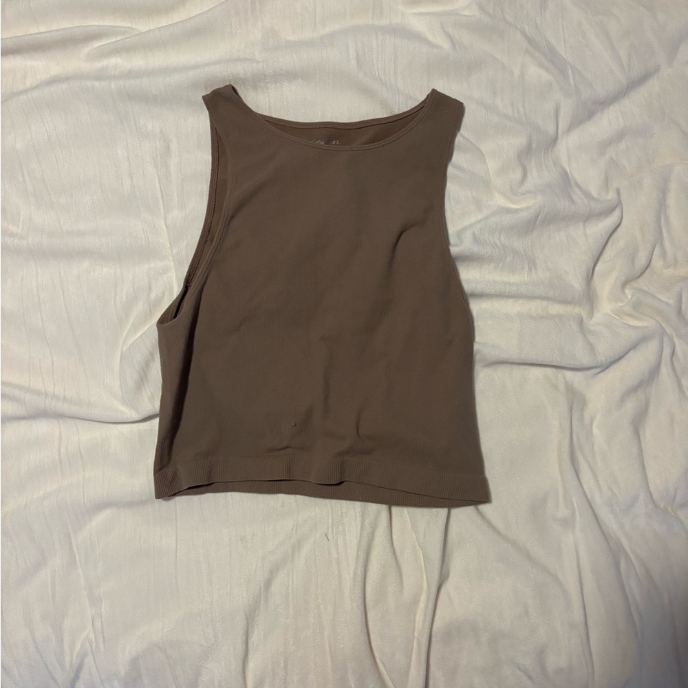 Sleeveless Brown Women's Top